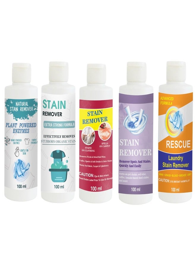 TOOVUS Stain Remover Combo Pack of Shirt, Doll, Red, Purple and Orange Stain Remover | Multi-Surface Cleaning Solution for Clothes, Fabrics, Upholstery (100 g Each) - Image 1